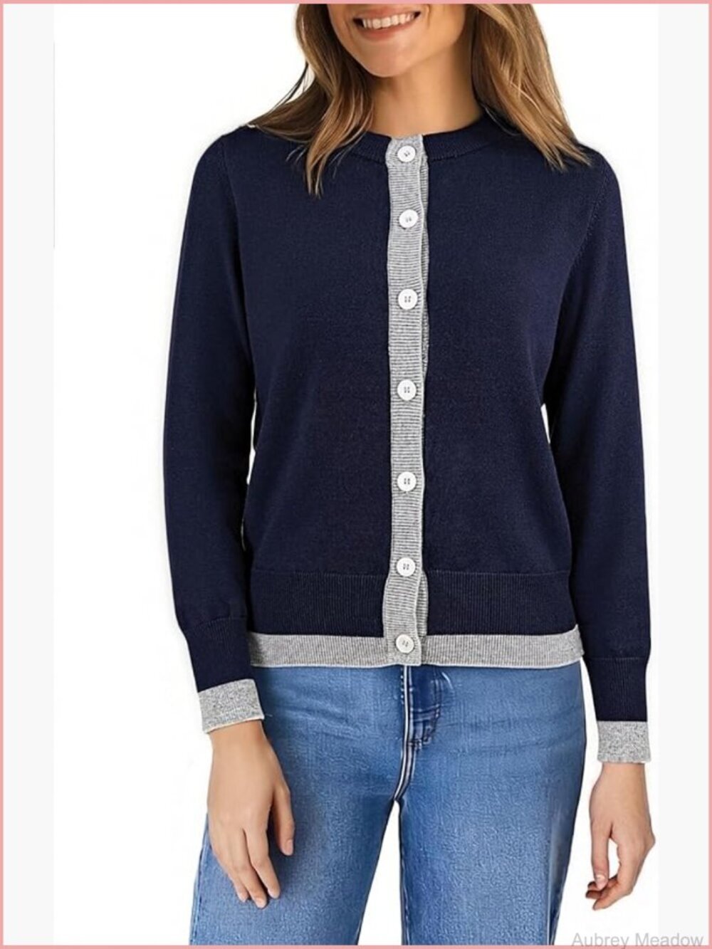 Chunky Knit Button Front Cardigan Long Sleeve Open Front Sweater